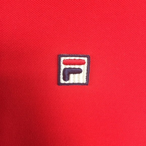 Fila Red Polo Top Size M - Picture 3 of 5